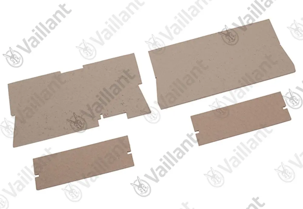 Vaillant Isoliermatte, bestehend aus mehreren rechteckigen Teilen in beige, zur thermischen Isolation.